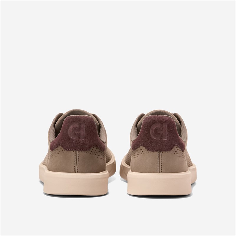 Cole Haan Mens Grand Crosscourt Daily Laser Trainers Morel/Chocolate Raisin/Oat