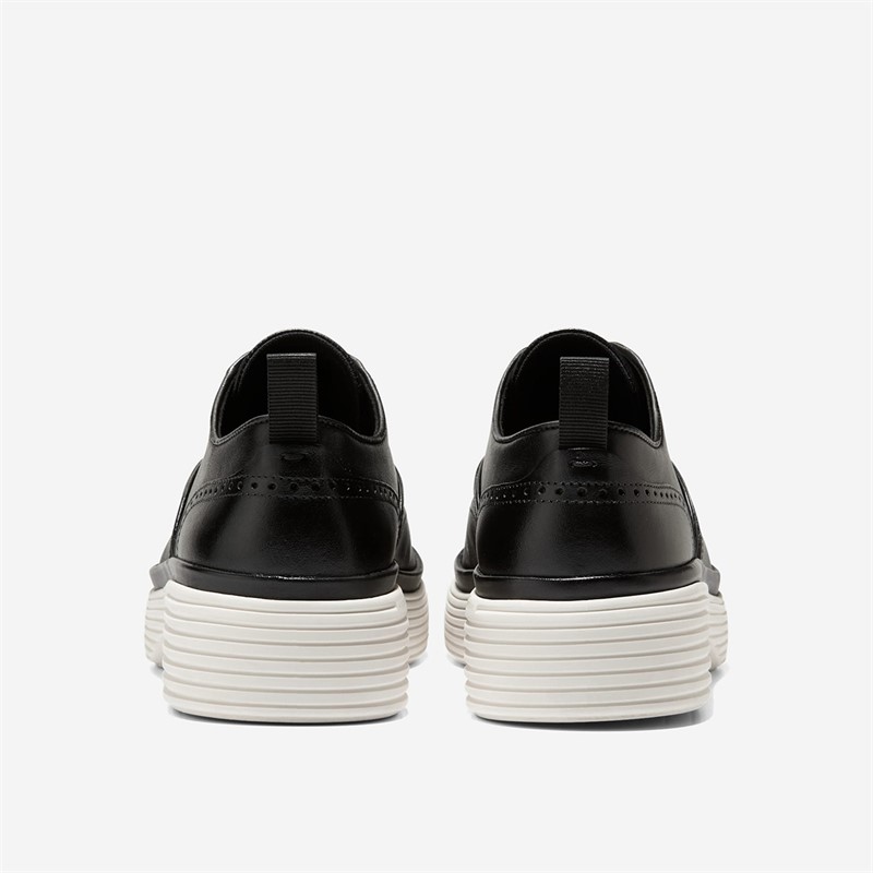 Cole Haan Womens Original Grand Ciry Platform Wingtip Oxford Shoes Black