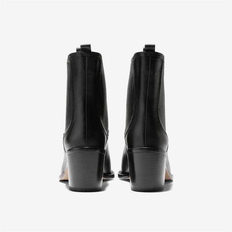 Cole Haan Womens Janelle Chelsea Boots Black