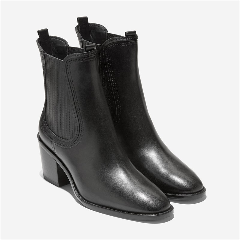 Cole Haan Womens Janelle Chelsea Boots Black