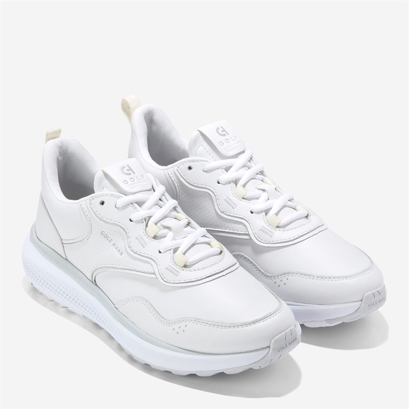 Cole Haan Womens Zerogrand Fairway II Golf Trainers White/Microchip