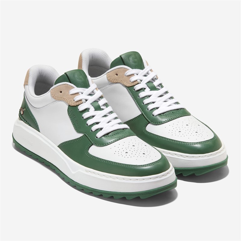 Cole Haan Mens Grandpro Crossover Golf Trainers Myrtle/Optic White