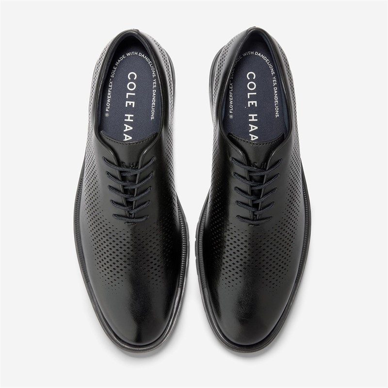 Cole Haan Mens Grandflex Dress Laser Oxford Shoes Black