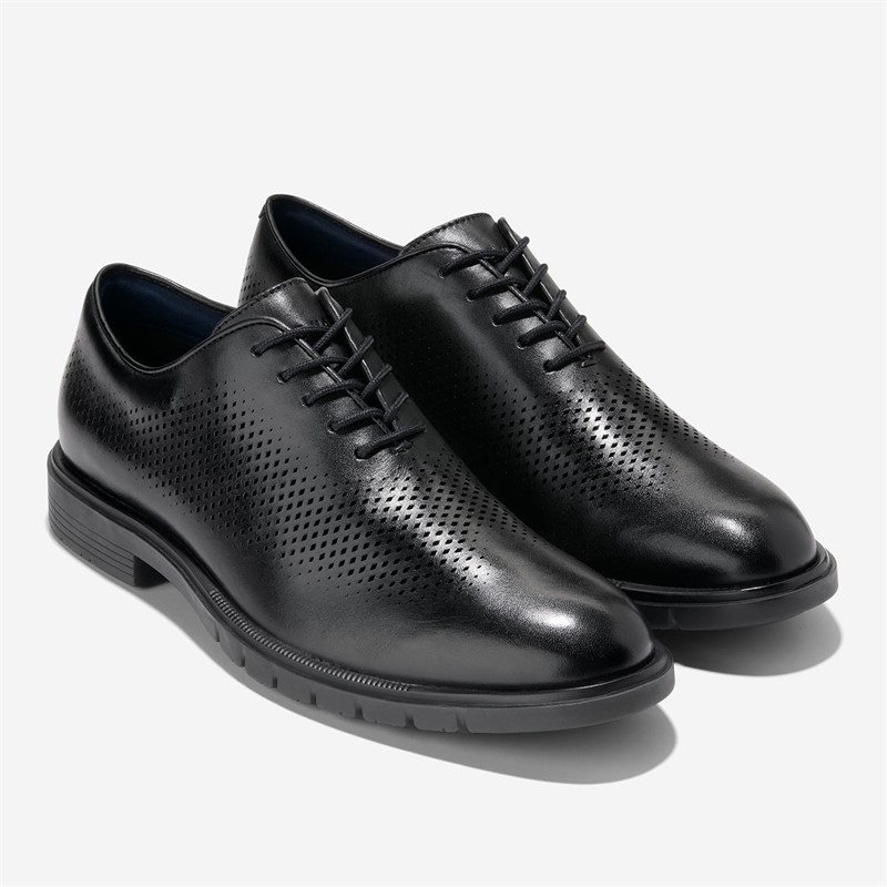 Cole Haan Mens Grandflex Dress Laser Oxford Shoes Black