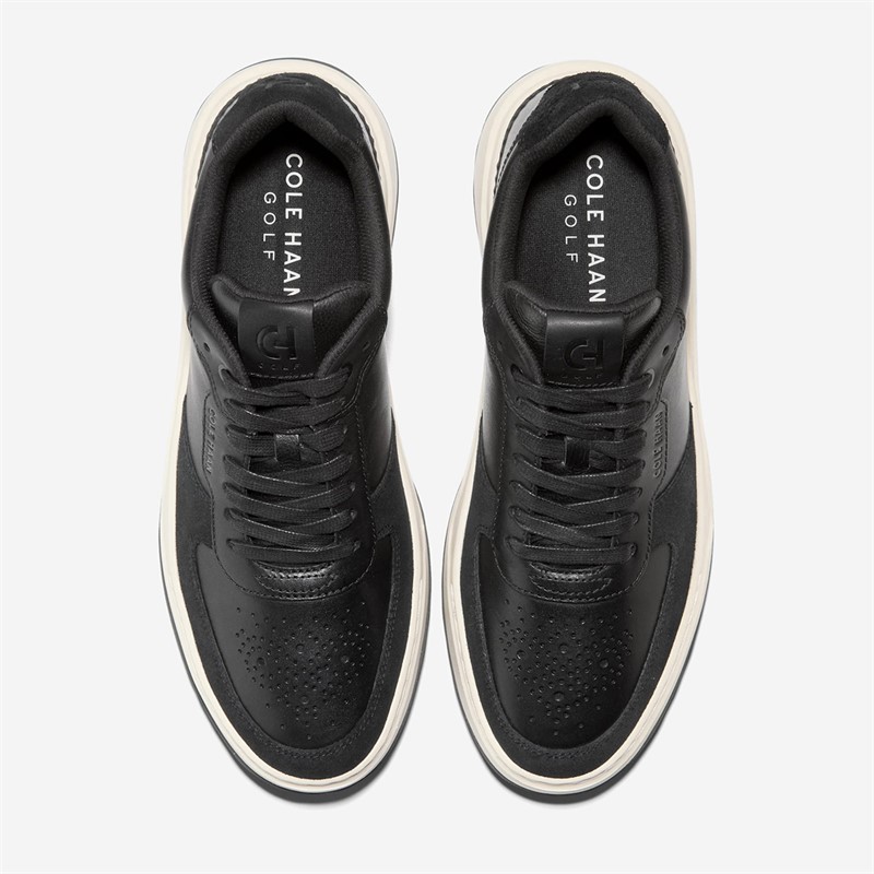 Cole Haan Mens Grandpro Crossover Golf Trainers Black/Ivory