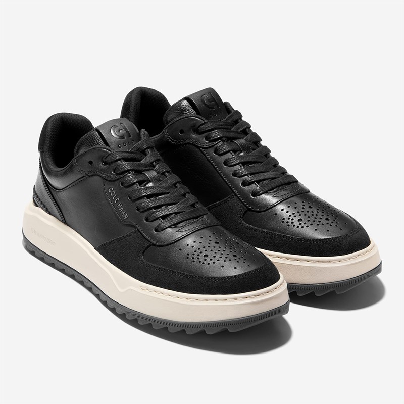 Cole Haan Mens Grandpro Crossover Golf Trainers Black/Ivory