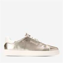 Cole Haan Womens Grandpro Luxe Slip On Trainers Soft Gold Metallic/Ivory