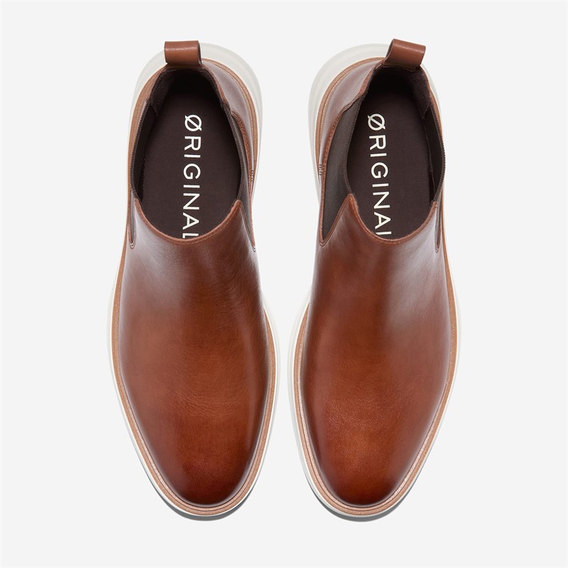 Cole Haan Mens Original Grand Cityspectre Chelsea Boots Woodbury/Dark Natural