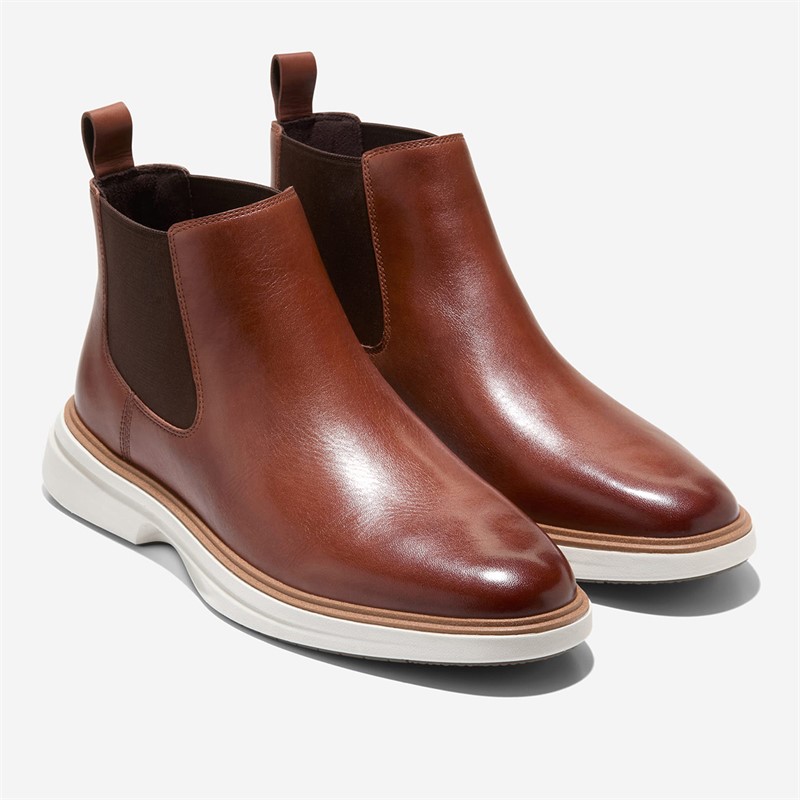Cole Haan Mens Original Grand Cityspectre Chelsea Boots Woodbury/Dark Natural