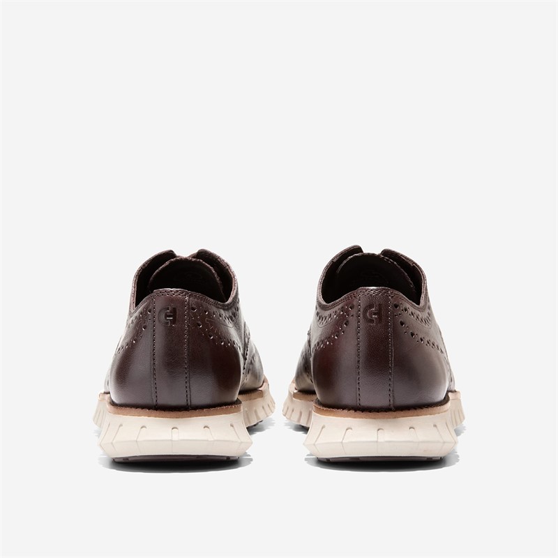 Cole Haan Mens Zerogrand Remastered Wingtip Oxford Shoes Madeira/Silver Birch