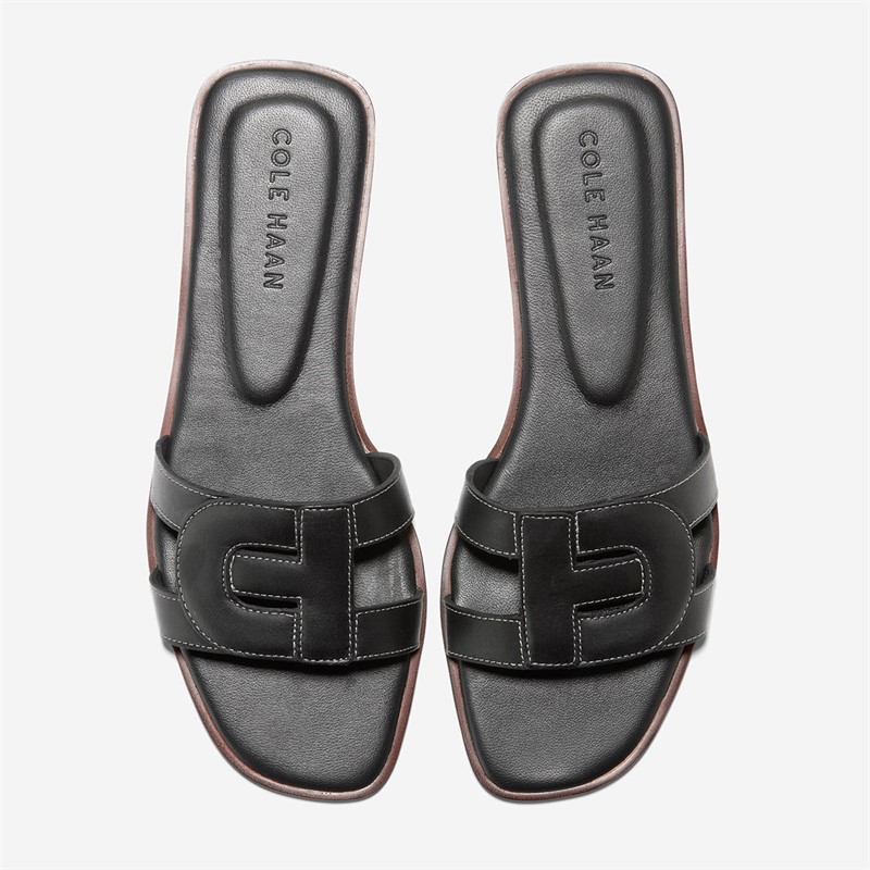 Cole Haan Womens Chrisee Slide Sandals Black