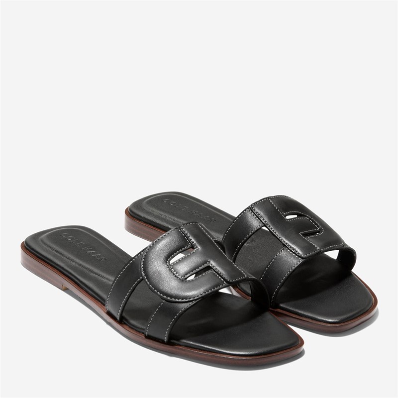 Cole Haan Womens Chrisee Slide Sandals Black