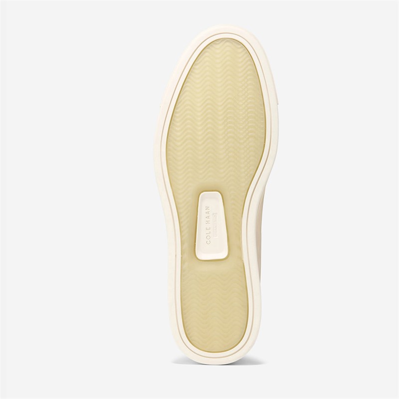 Cole Haan Mens Grandprø Luxe Slip On Trainers Ivory/Microchip/Ivory Ivory-Microchip-Ivory