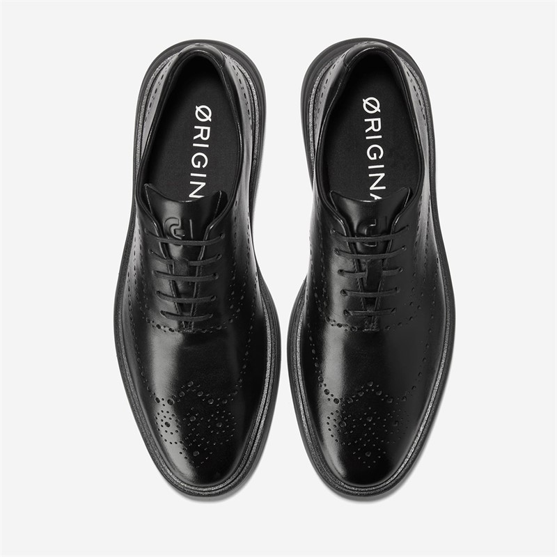 Cole Haan Mens Øriginal Grand Cityspectre Wingtip Oxford Shoes Black