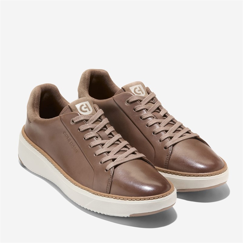 Cole Haan Mens Grandprø Topspin Trainers Coffee/Silver Birch Coffee-Silver Birch