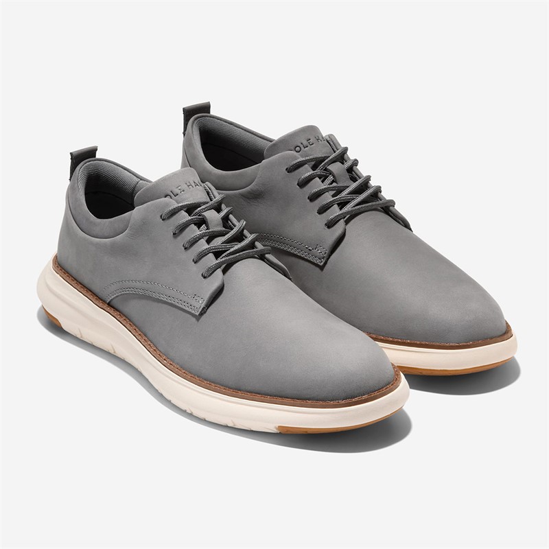 Cole Haan Mens Grand Remix Oxford Shoes Quiet Shade/Ivory Quiet Shade-Ivory