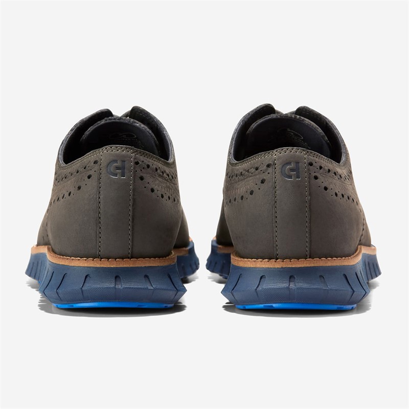 Cole Haan Mens Zerøgrand Remastered Wingtip Oxford Shoes Dark Natural/Midnight Moon Dark Natural-Midnight Moon