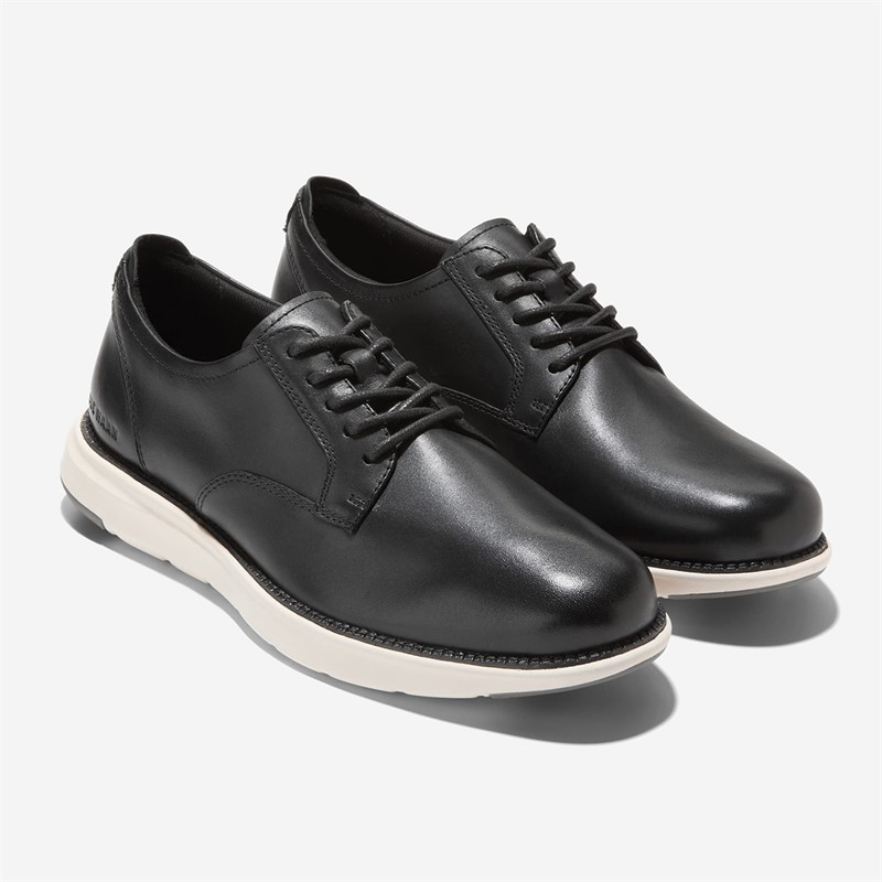 Cole Haan Mens Grand Atlantic Wide Fit Oxford Shoes Black/Ivory Black-Ivory