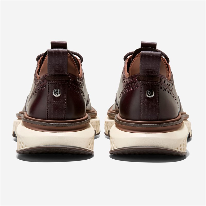 Cole Haan Mens 5.Zerøgrand Wingtip Oxford Shoes Chocolate Raisin/Dark Sequoia/Ivory Chocolate Raisin-Dark Sequoia-Ivory