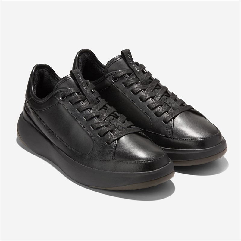 Cole Haan Mens Grandprø All Day Court Leather Trainers Black