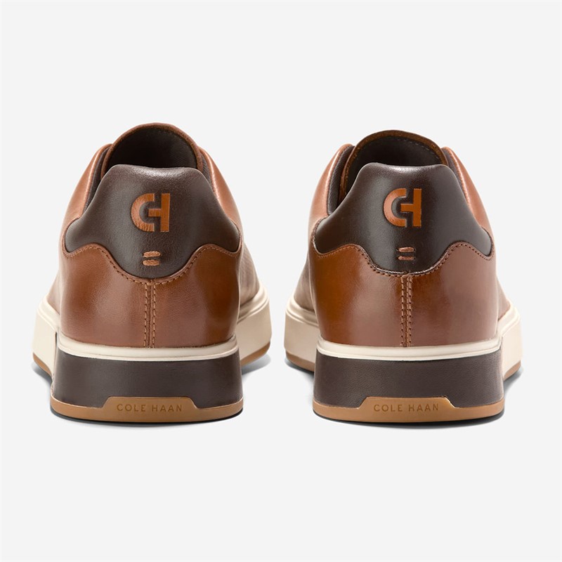 Cole Haan Mens Grandprø Angleace Trainers British Tan/Chocolate/Ivory British Tan-Chocolate-Ivory