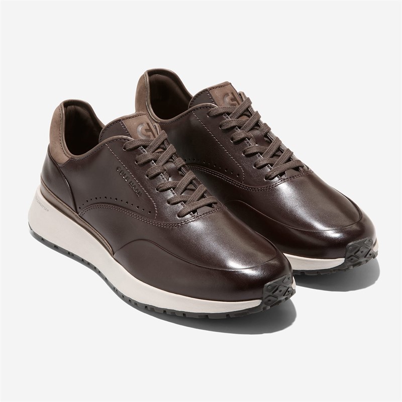 Cole Haan Mens Grandprø Luxe Mile Trainers Dark Chocolate Truffle Dark Chocolate-Truffle