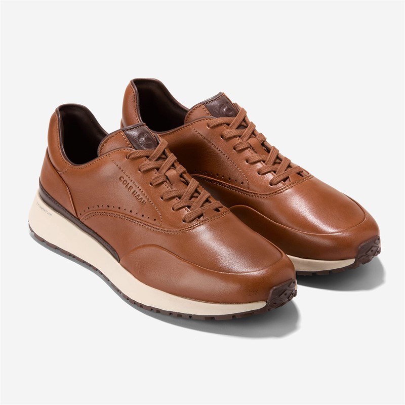 Cole Haan Mens Grandprø Luxe Mile Trainers British Tan/Madeira British Tan-Madeira