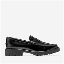 Cole Haan Womens Treena Lug Loafers Black