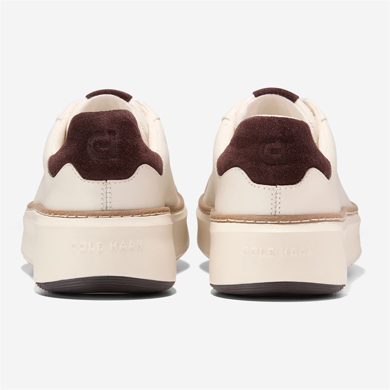 Cole Haan Womens Grandprø Topspin Trainers Ivory/Dark Chocolate Ivory-Dark Chocolate