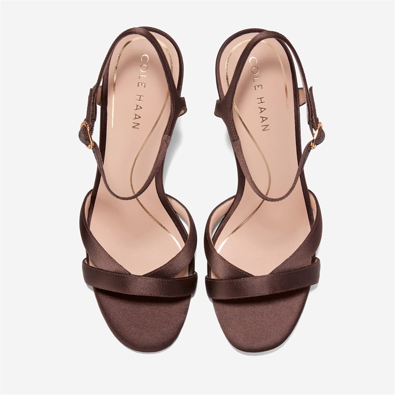 Cole Haan Womens Constantina Sandals Dark Chocolate