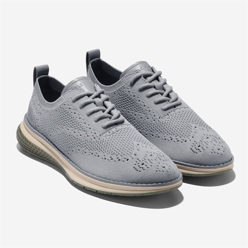 Cole Haan Mens Øriginal Grand Energyweave Stitchlite™ Wing Oxford Shoes Sea Stone/Dusty Olive/Sesame Sea Stone-Dusty Olive-Sesame