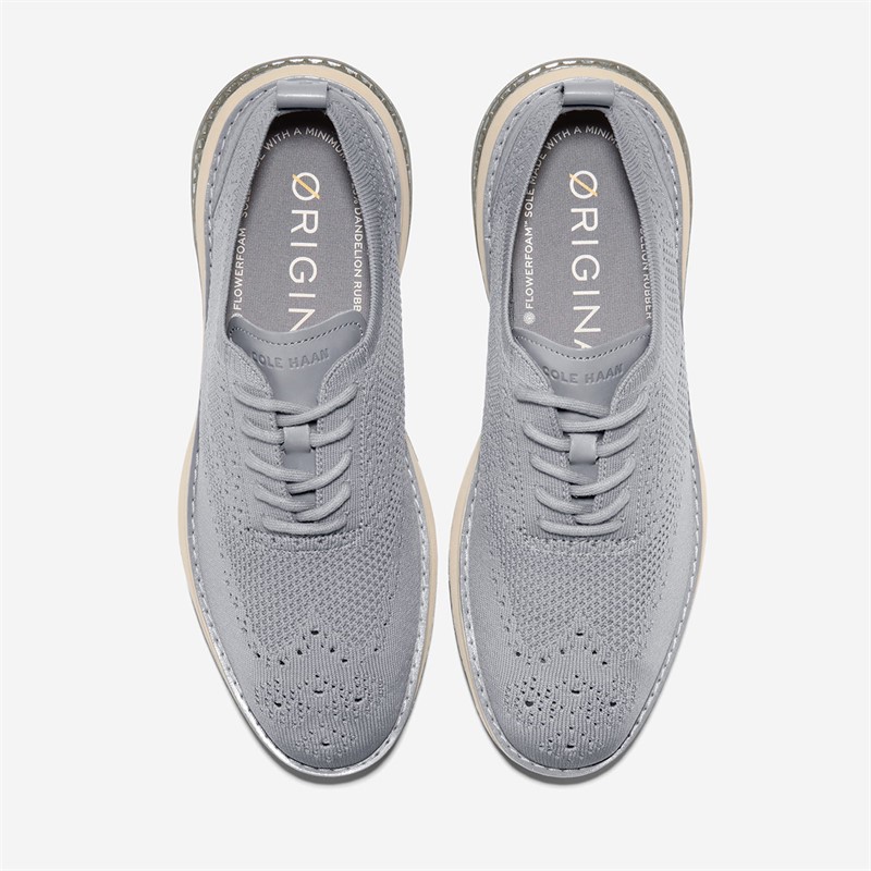 Cole Haan Mens Øriginal Grand Energyweave Stitchlite™ Wing Oxford Shoes Sea Stone/Dusty Olive/Sesame Sea Stone-Dusty Olive-Sesame