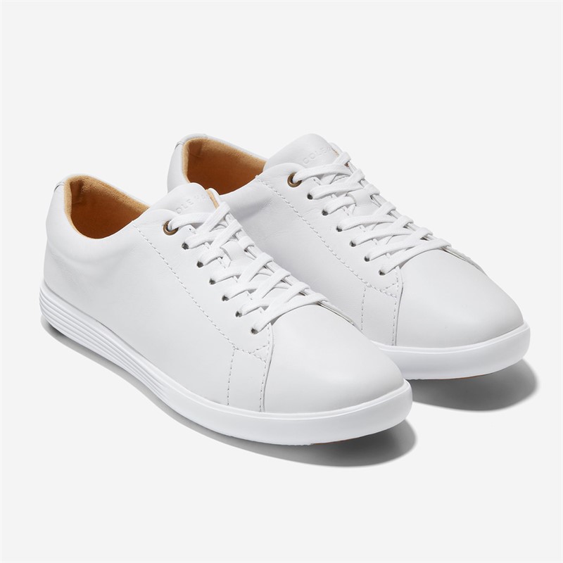 Cole Haan Womens Grand Cross Court Trainers Optic White Leather