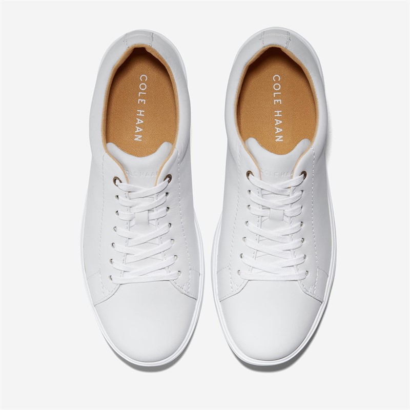 Cole Haan Womens Grand Cross Court Trainers Optic White Leather