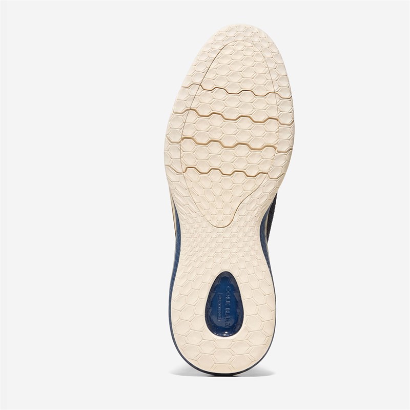 Cole Haan Mens Øriginal Grand Energyweave Stitchlite™ Wingtip Oxford Shoes Navy Blazer/Ivory/Natural Navy Blazer-Ivory-Natural