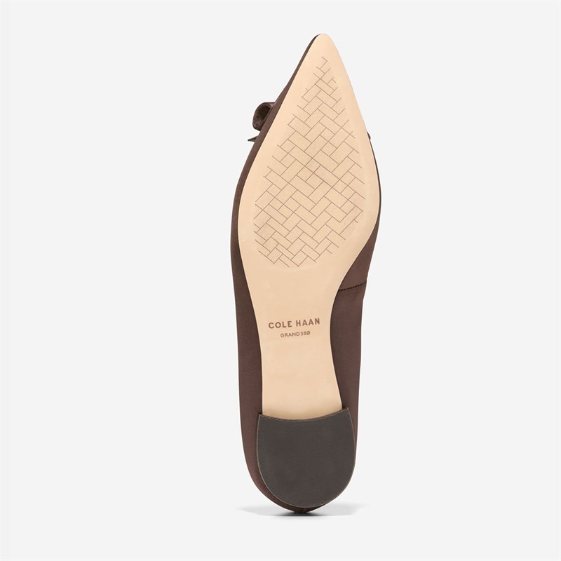 Cole Haan Womens Florette Skimmer Shoes Dark Chocolate