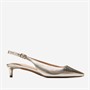 Cole Haan Womens Go To Jocelyn Slingback Shoes Soft Gold Leather