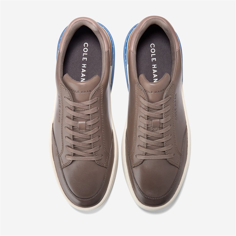 Cole Haan Mens Grandprø Halfcourt Skyweave™ Trainers Morel/Dark Blue/Silver Birch Morel-Dark Blue-Silver Birch
