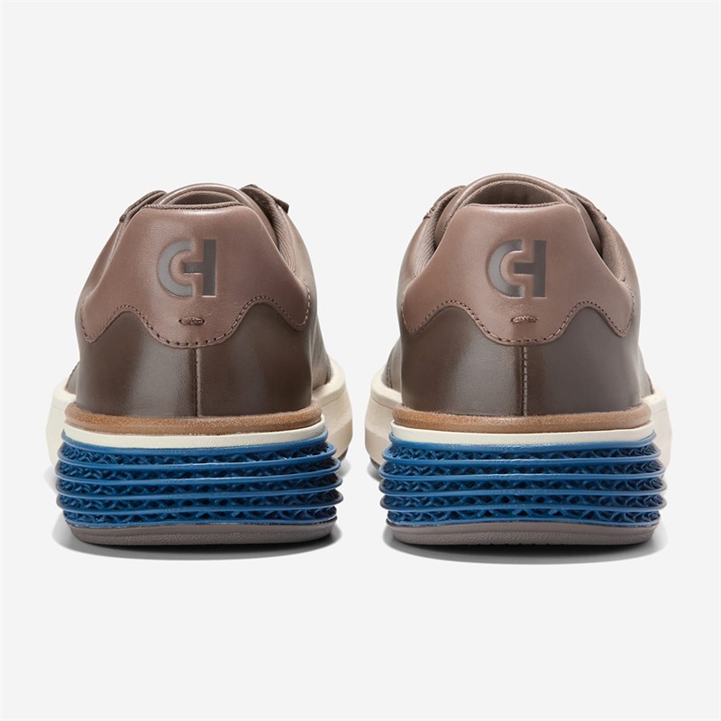 Cole Haan Mens Grandprø Halfcourt Skyweave™ Trainers Morel/Dark Blue/Silver Birch Morel-Dark Blue-Silver Birch