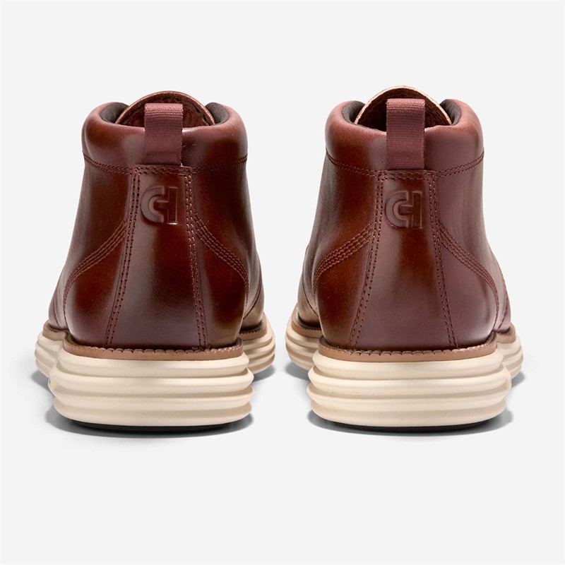 Cole Haan Mens Øriginal Grand Remastered Waterproof Chukka Boots Scotch Alabaster Gleam Scotch-Alabaster Gleam