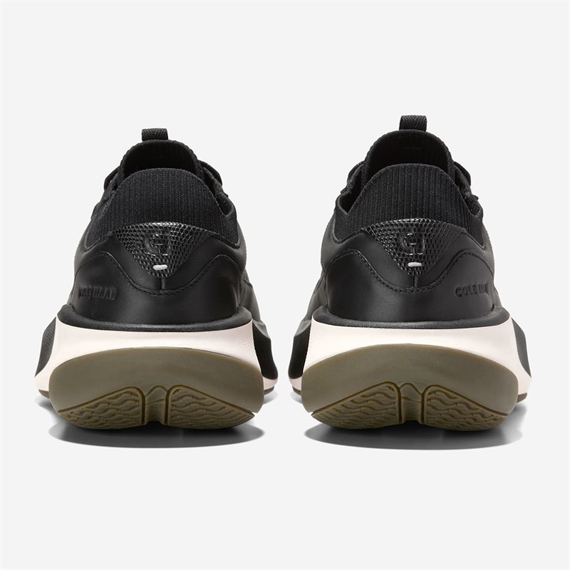 Cole Haan Womens Grandprø All-Day Leather Running Shoes Black/British Tan/Ivory Black-British Tan-Ivory
