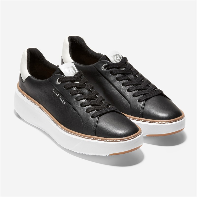 Cole Haan Womens Grandprø Topspin Trainers Black/Optic White Black-Optic White