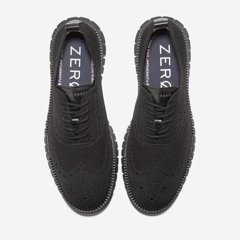 Cole Haan Mens Zerøgrand Remastered Stitchlite™ Wingtip Oxford Shoes Black