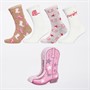 The Orrsum Sock Co. Womens Four Pack Country Boots Socks With Box Multi