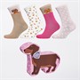 The Orrsum Sock Co. Womens Four Pack Sausage Dog Socks With Box Multi