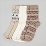 The Orrsum Socks Co. Womens Three Pack Christmas Socks Multi