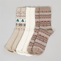 The Orrsum Socks Co. Womens Three Pack Christmas Socks Multi