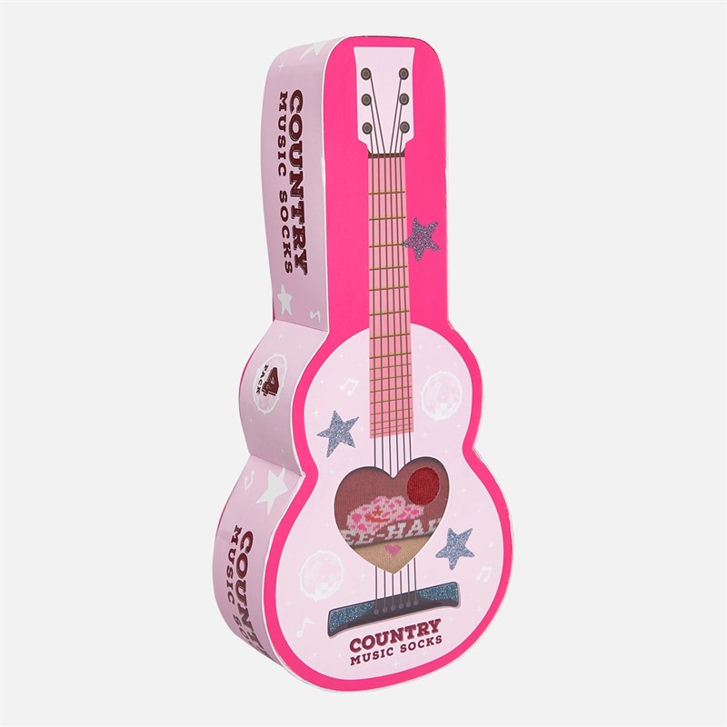 The Orrsum Sock Co. Womens Four Pack Guitar Socks With Box Multi