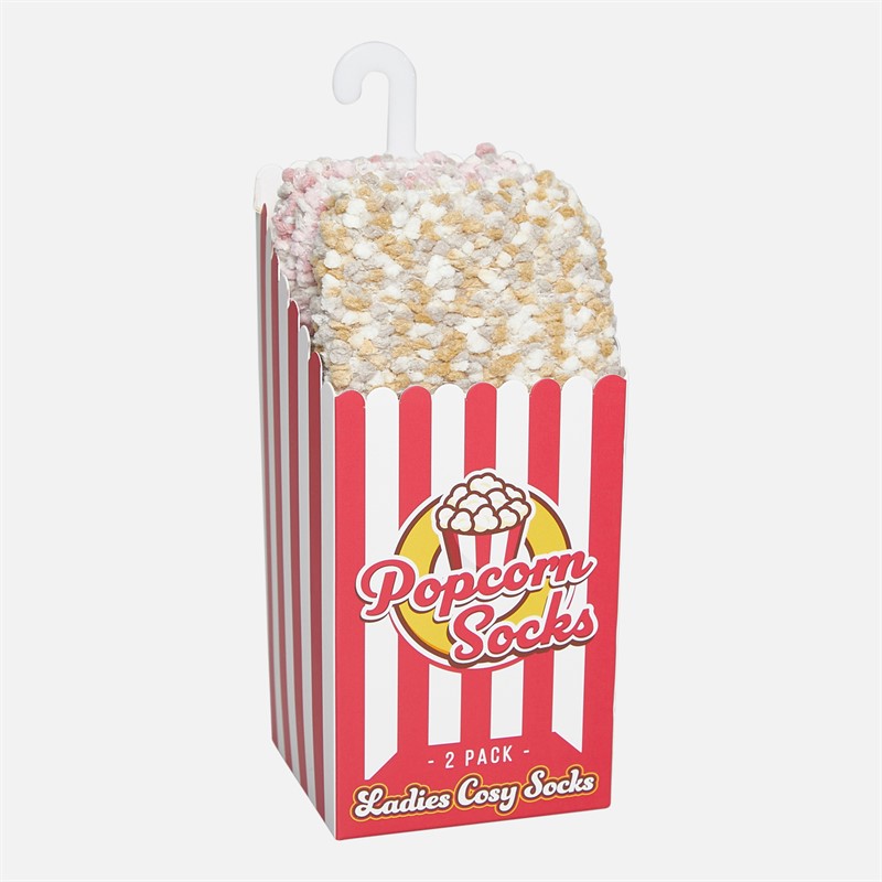 The Orrsum Sock Co. Womens Two Pack Popcorn Socks With Box Multi
