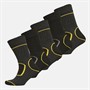 The Orrsum Sock Co. Mens Everyday Work Five Pack Socks Black